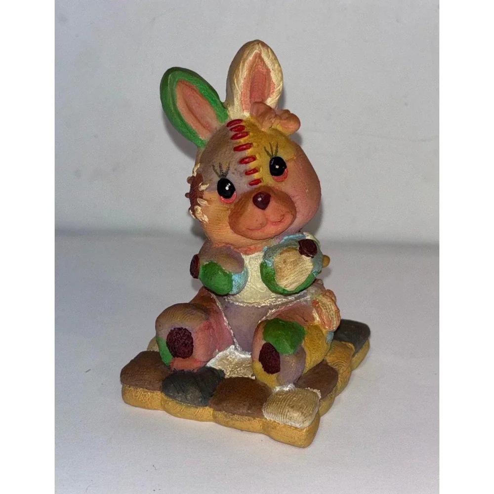 Vintage Patchwork Bunny Figurine 4